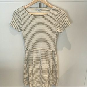 Lacoste pleated stripe dress 32